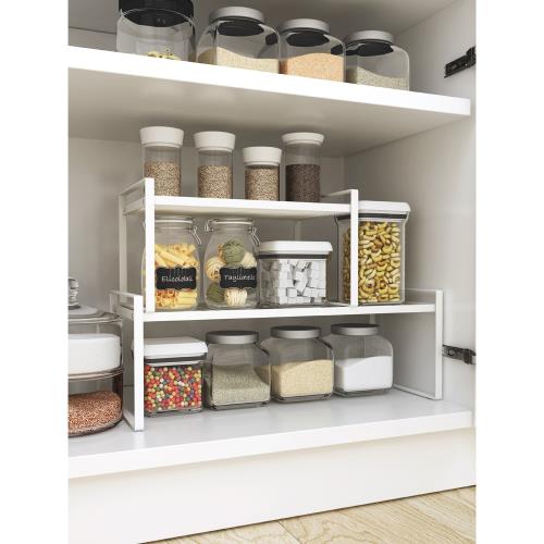 廚房櫥柜桌面鐵藝多分層置物架落地鍋碗調味料品隔層儲物收納架子