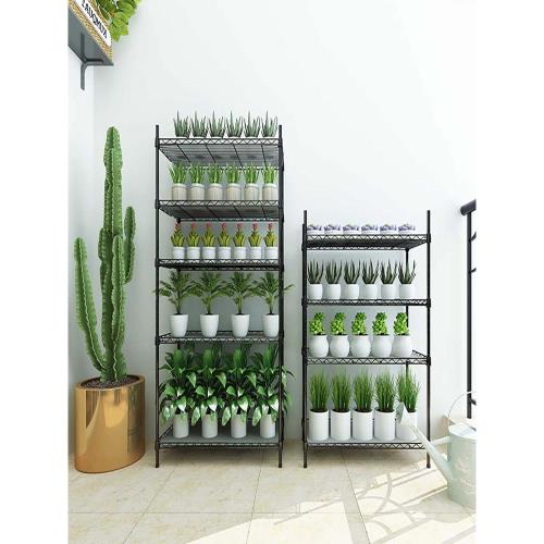 陽臺庭院臺綠植多肉盆栽戶外歐式簡約落地式置物架花架子客廳4層