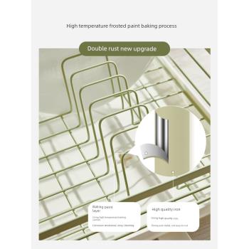 卡羅特碗盤架餐具收納架廚房置物架碗碟瀝水籃晾碗架碗筷瀝水架子