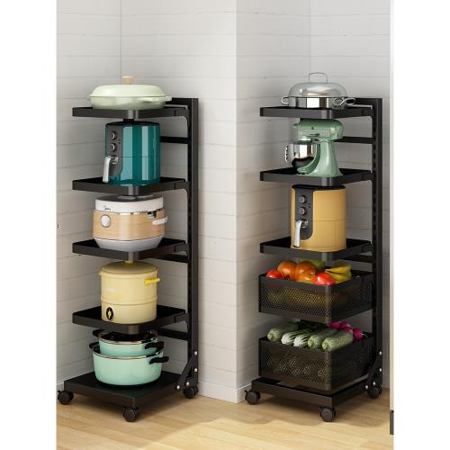 鍋架廚房小家電收納置物架空氣炸鍋電飯煲蒸鍋落地式多層儲物架子