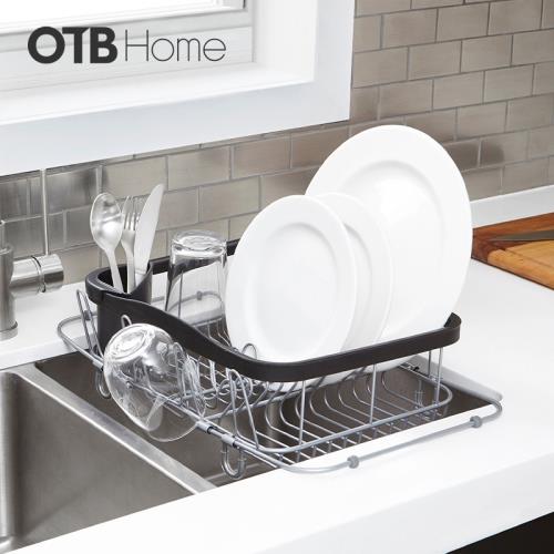 umbra廚房碗碟盤瀝水架餐具置物架家用多功能可伸縮免打孔水槽架