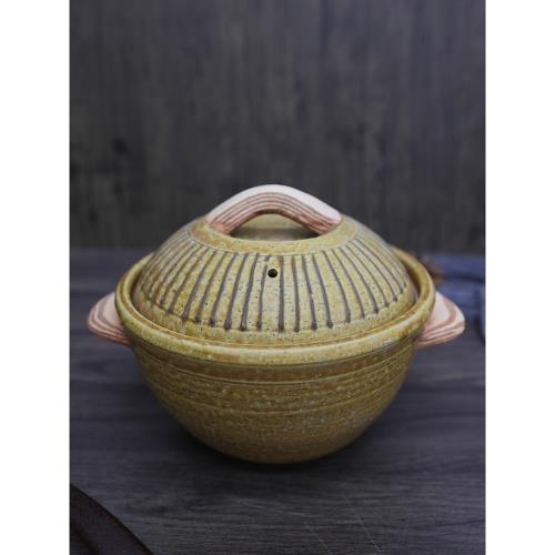 日本進口獨步炎手作陶土鍋純手工制米飯鍋燉鍋湯鍋日式煲仔飯砂鍋
