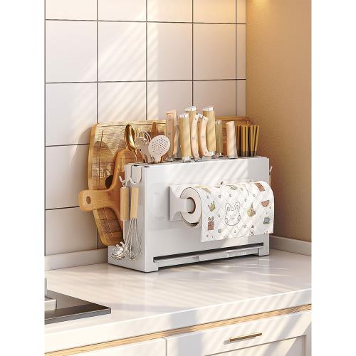 廚房刀架置物架壁掛刀具收納筒臺面款菜刀插刀架子放砧板筷籠一體