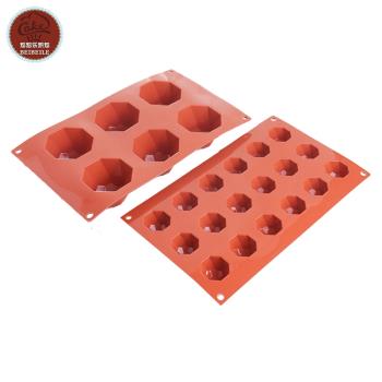 三能矽膠系列Silikomart 6連18連鉆石矽膠模蛋糕模具慕斯矽膠模具
