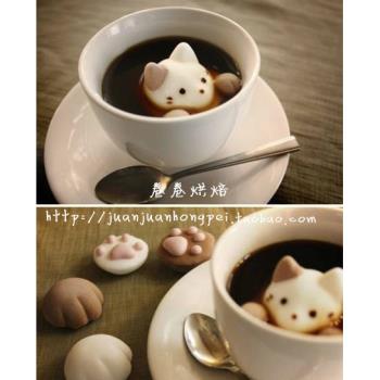 『卷卷烘焙』超級萌萌噠貓咪6連模棉花糖模巧克力模矽膠模