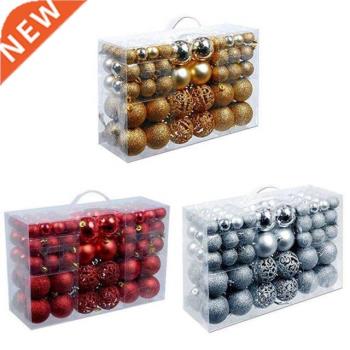 100Pcs Christmas Ball Box Set Available Holiday Christmas Tr