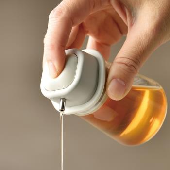 HARIO廚房玻璃防漏按壓油瓶家用醬油醋調味瓶橄欖油壺分裝瓶SYO