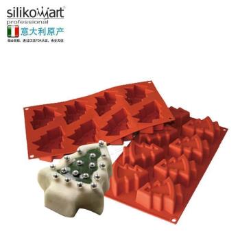 義大利silikomart 8連聖誕樹模SF108 矽膠模矽膠慕斯蛋糕模