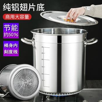翅片節能湯桶商用燃氣復合底節能大湯鍋鹵水鍋桶聚熱304不銹鋼桶