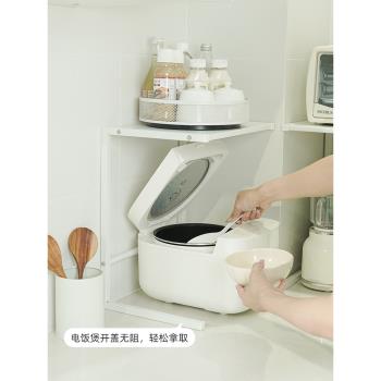 御仕家家用電器分層架廚房桌面微波爐空氣炸鍋置物架小型收納架子