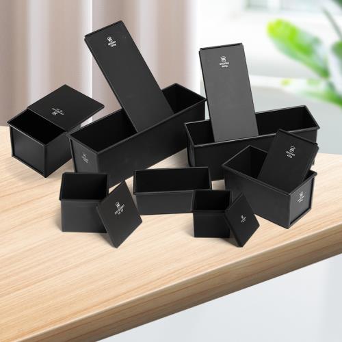 三能黑色不沾低糖吐司盒450g/900g/1200g水立方吐司模125g/225g