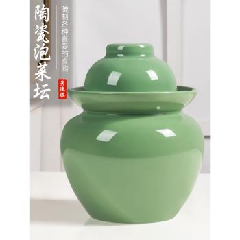 景德鎮家用帶蓋土陶老式泡菜壇子