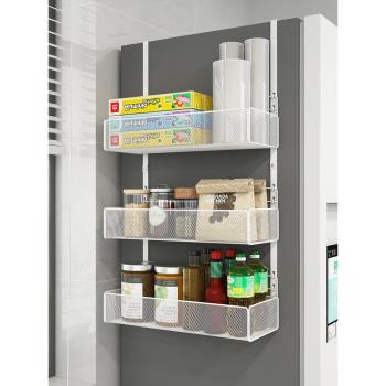 廚房用品家用大全冰箱置物架側收納側壁掛架神器側邊壁掛式免打孔
