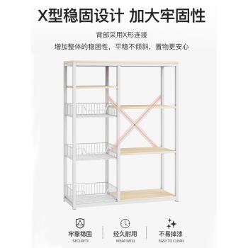微波爐架廚房置物架落地多層收納架儲物架子省空間廚房置物碗櫃架