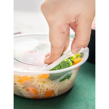 1000ML圓形塑膠透明便當打包盒