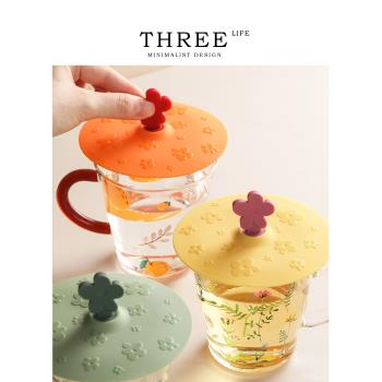 Tlife·Floret·杯蓋矽膠食用級通用防塵蓋子可愛圓形膠蓋 | 小花