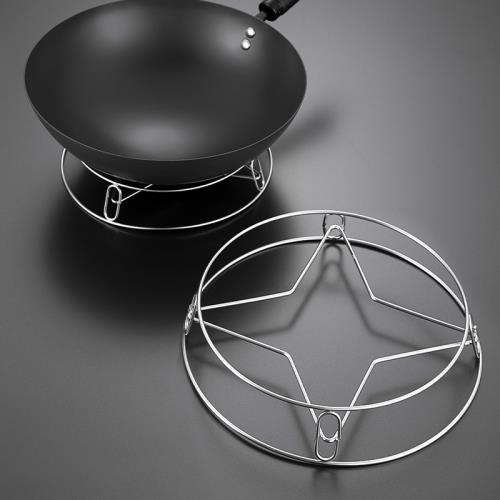 不銹鋼鍋架蒸架鍋墊多功能放鍋架子圓形加厚隔水隔熱置物架炒鍋架