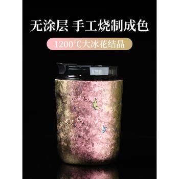 純鈦雙層輕奢高檔便攜式咖啡杯