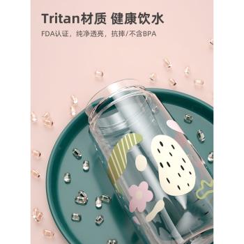 兒童水杯上學專用ppsu幼兒園夏季孕婦吸管杯子防摔女孩小學生水壺