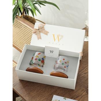 WOOCH物取旋轉玻璃水杯一對情侶杯子結婚伴手禮喬遷禮品生日禮物