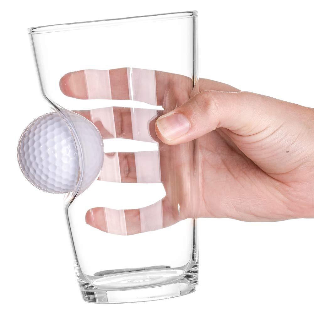 Xnells高爾夫啤酒杯高爾夫球嵌入紀念禮品Hole In One 一桿進洞|酒杯(新