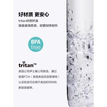 樂扣樂扣塑膠水杯學生杯子帶吸管大容量運動水壺便攜男士健身水瓶