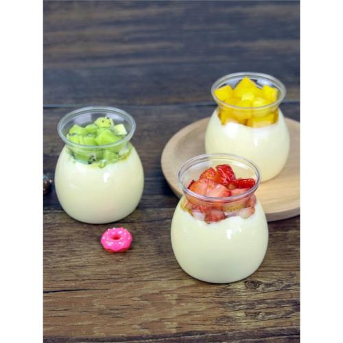 食品級PET蜜糖罐可冷凍冷藏透明慕斯奶凍布丁冰淇淋酸奶杯塑料杯