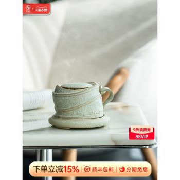 萬仟堂高階香薰爐茶香爐室內創意擺件茶道香爐家用陶瓷點香器春竹