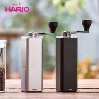日本HARIO陶瓷磨芯鋁合金制手搖咖啡磨豆機 手動研磨機 MSA送毛刷