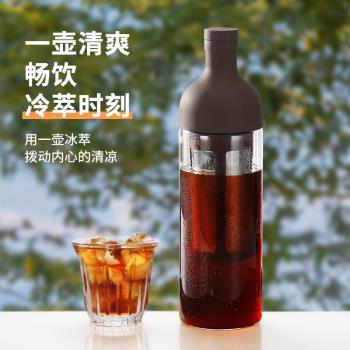 Mongdio咖啡冷萃壺冷萃杯玻璃冷萃瓶果茶冷泡壺大容量冰滴咖啡壺