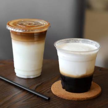98口徑塑膠pet冷飲杯檸檬茶奶茶咖啡杯子一次性帶蓋自制外帶打包