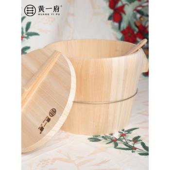 黃一府家用蒸飯木桶蒸子蒸籠竹製廚房商用蒸格大小木桶飯木桶蒸架