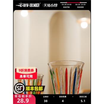 MHW-3BOMBER轟炸機玻璃杯Wright手繪系列Dirty咖啡杯澳白杯拿鐵杯