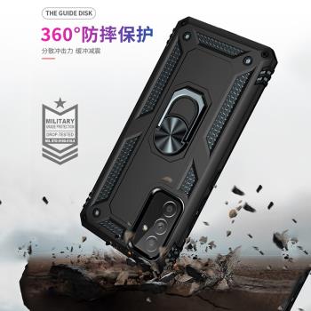 適用三星A82手機殼保護套SamsungA82全包邊防摔磨砂硬殼SM-A826S帶磁吸支架5g商務男女款galaxya82指環外殼子