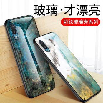 適用三星A02手機殼保護矽膠套SM-A022F全包防摔硬殼Galaxy A02彩繪大理石玻璃A022M男女款sm-a202f潮牌外殼子