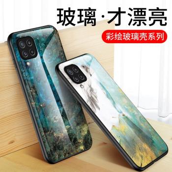 適用三星GalaxyM32手機殼4G全包防摔SM-M325FV保護套蓋樂世m32潮牌網紅3星m32彩繪大理石男女新款M325F外殼子