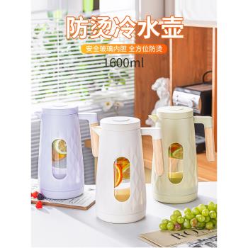 1.6L冰箱涼杯玻璃耐高溫冷水壺