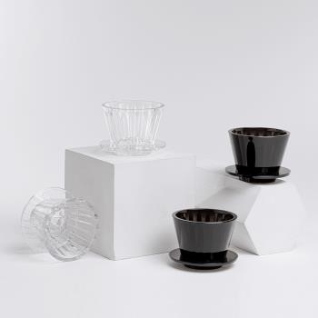 泰摩 冰瞳B75手沖咖啡濾杯 金龍杯 蛋糕濾杯平底濾杯家用咖啡器具