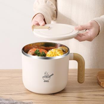 不銹鋼圓形飯盒打飯缸食堂大容量餐盒上班族專用便當盒碗帶蓋學生