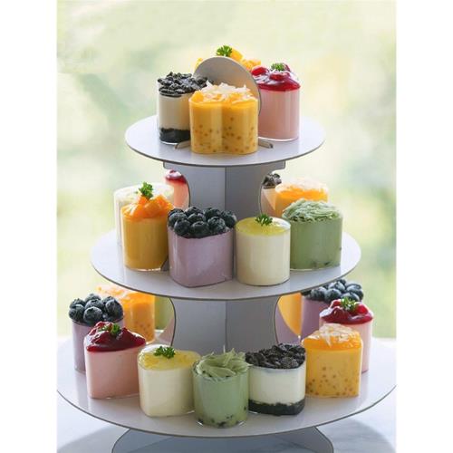 食品級加厚慕斯木糠杯心形方形一次性硬塑料小容量迷你系列甜品杯