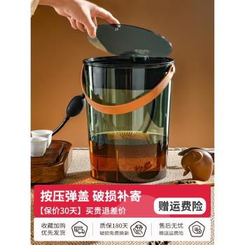 茶水桶廢水桶辦公室茶臺茶葉過濾茶渣桶茶具茶幾茶桌泡茶透明茶桶