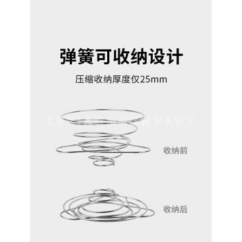 watchget 戶外濾杯V60錐形不銹鋼手沖咖啡過濾器旅行便攜折疊彈簧
