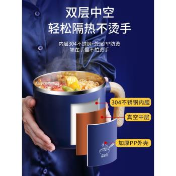 保溫飯盒上班族食堂打飯專用碗便當餐盒大容量學生飯缸快餐杯男彬