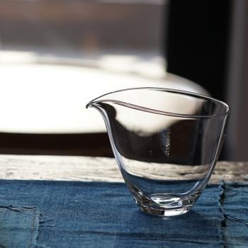 日本手工耐熱玻璃茶具簡約公道杯