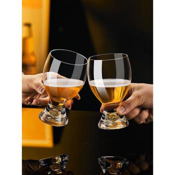 高檔精釀小麥家用創意金箔扎啤杯