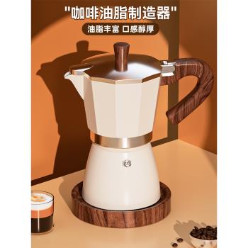 捷安璽摩卡壺家用意式咖啡機手磨