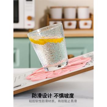 矢車菊矽膠隔熱墊盤子墊碟碗餐桌墊花朵防燙廚房餐具墊輕奢耐高溫