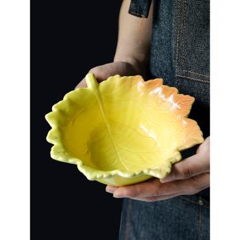 歐美客陶瓷盤子碗套裝菜盤西餐盤家用沙拉碗創意異形盤子個性餐具