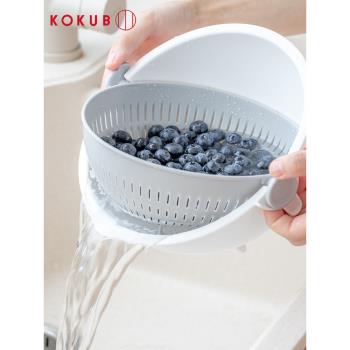 日本KOKUBO進口塑膠漏網洗菜籃