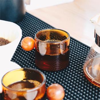 檀木握把手沖咖啡杯小精緻日式玻璃高顏值復古ins風濃縮咖啡杯子